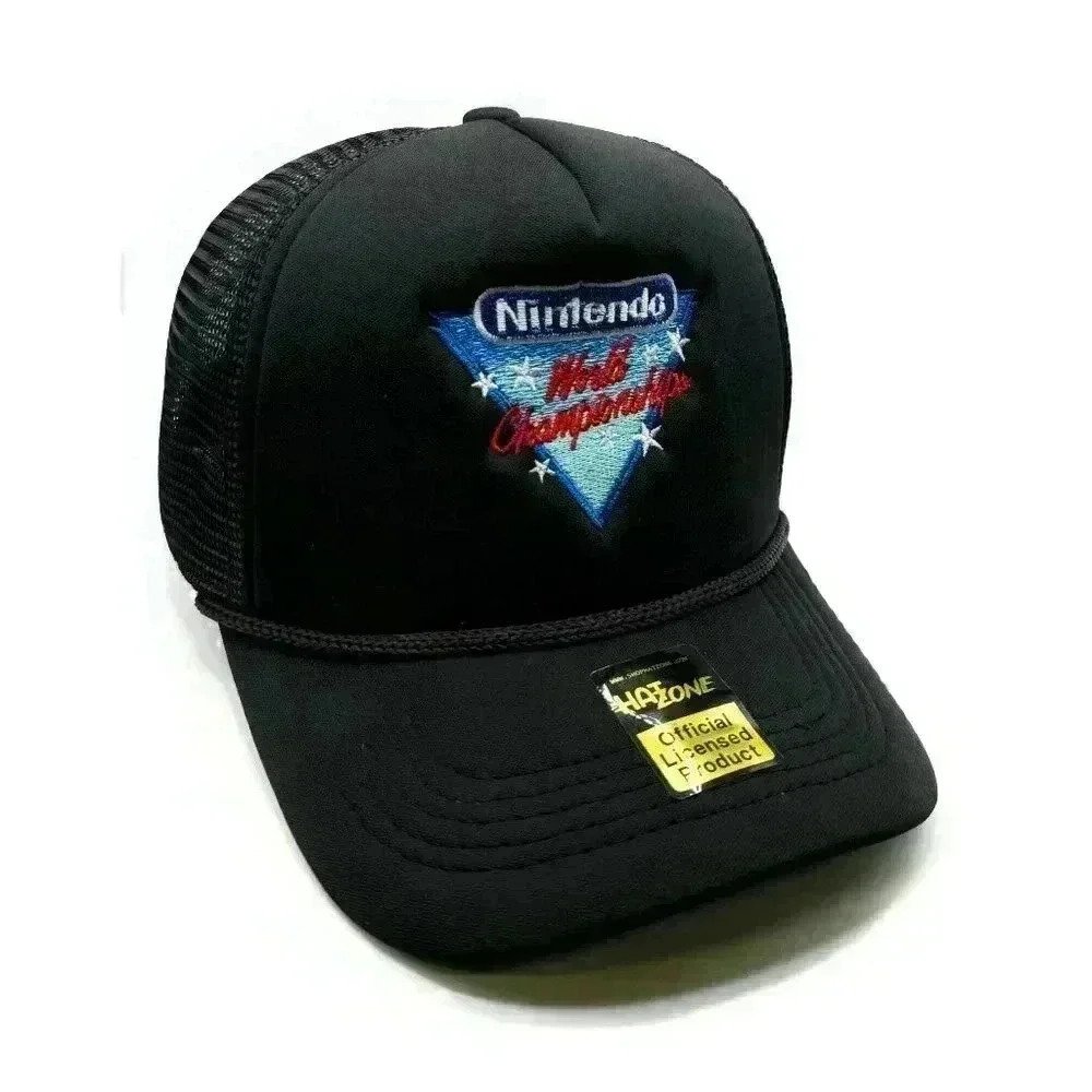 NES World Champion Mesh Trucker Snapback (Black)